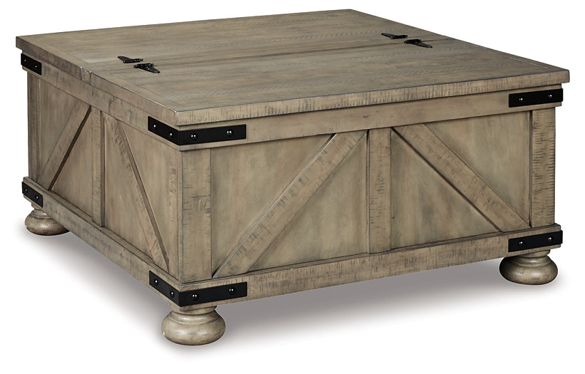 Mesa de cóctel Aldwin con almacenamiento