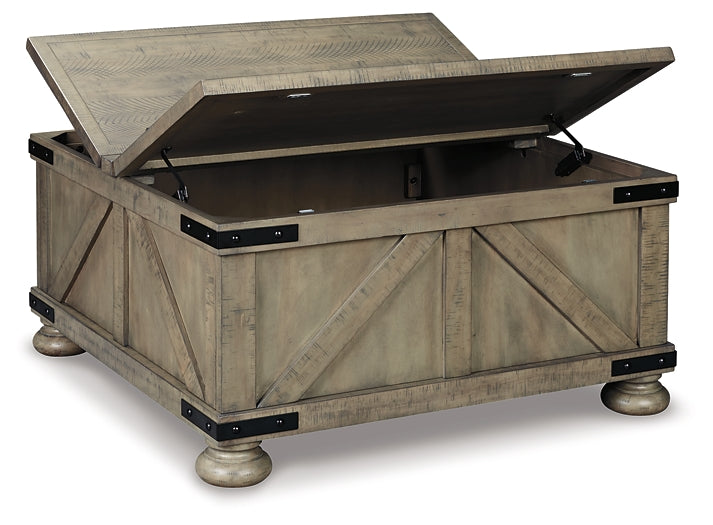 Mesa de cóctel Aldwin con almacenamiento