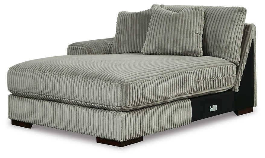 Seccional Lindyn de 3 piezas con chaise longue doble