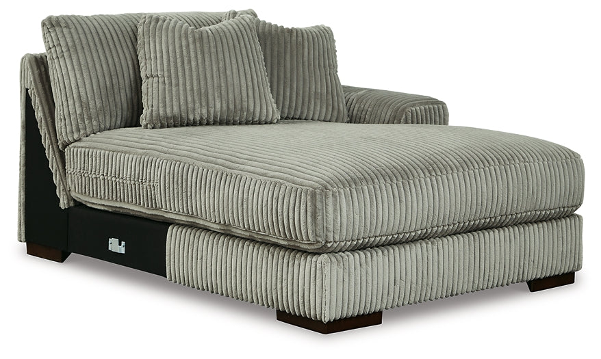 Seccional Lindyn de 3 piezas con chaise longue doble