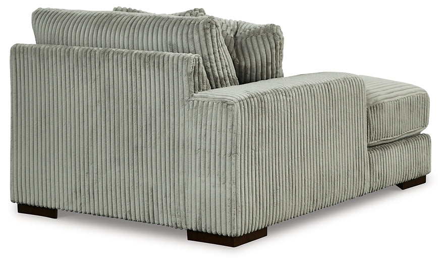Seccional Lindyn de 3 piezas con chaise longue doble
