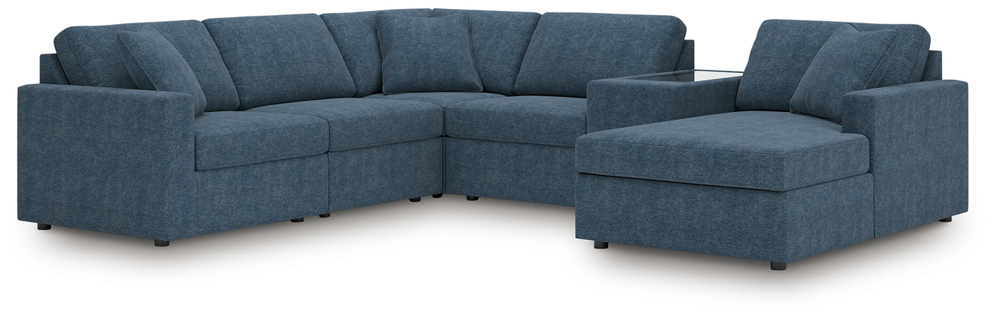 Seccional Modmax de 6 piezas con chaise longue