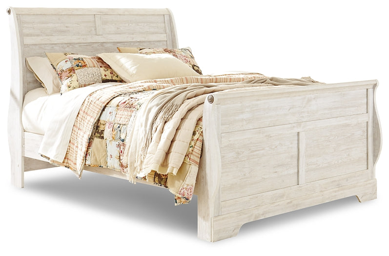 Willowton Sleigh Bed