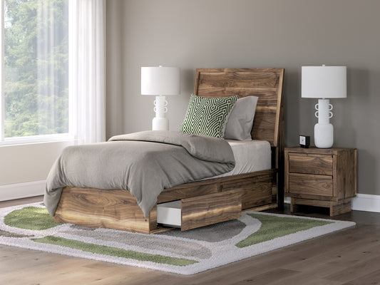 Chirason Panel Bed With Storage
