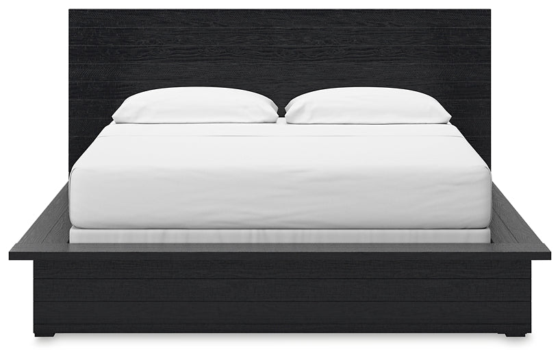 Londer California Panel Bed With Mirrored Dresser And Chest