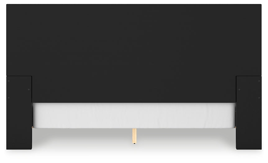 Londer Panel Bed With Mirrored Dresser And Nightstand