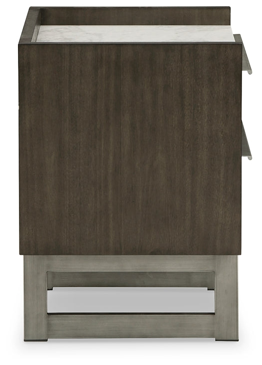 Arkenton Panel Bed With Mirrored Dresser, Chest And Nightstand