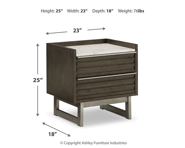 Arkenton Panel Bed With Mirrored Dresser, Chest And Nightstand