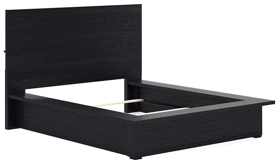 Londer Panel Bed With Mirrored Dresser And 2 Nightstands