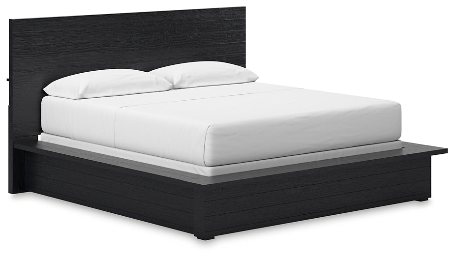 Londer California Panel Bed With Mirrored Dresser, Chest And 2 Nightstands