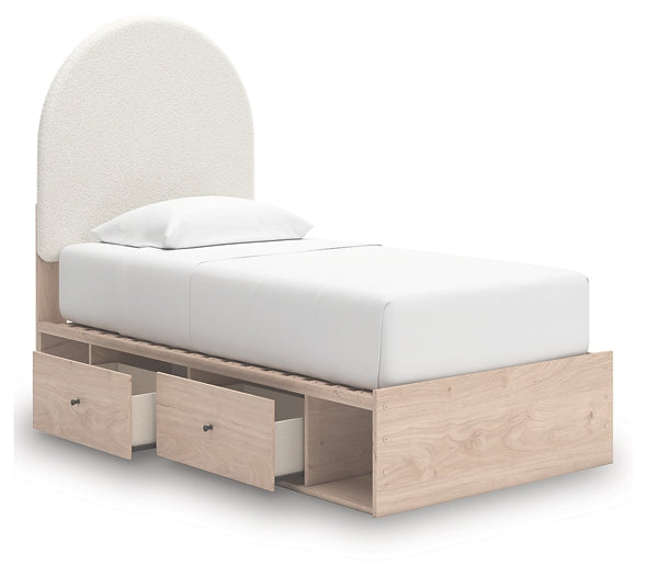 Arloster Upholstered Panel Bed With Storage