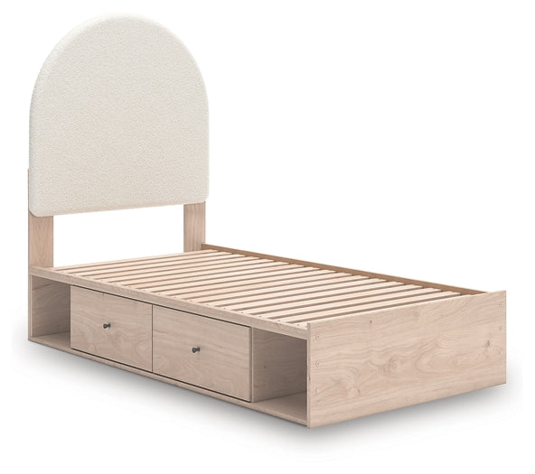 Arloster Upholstered Panel Bed With Storage