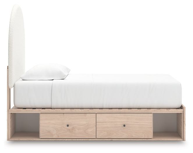 Arloster Upholstered Panel Bed With Storage