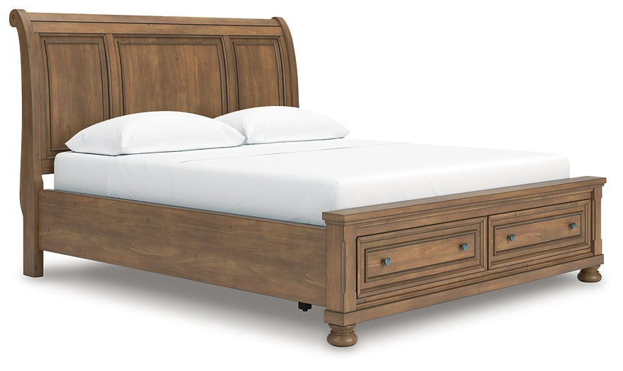 Feddinger California Storage Sleigh Bed