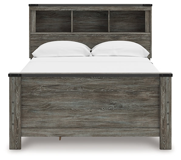 Frandern Bookcase Panel Bed With Storage