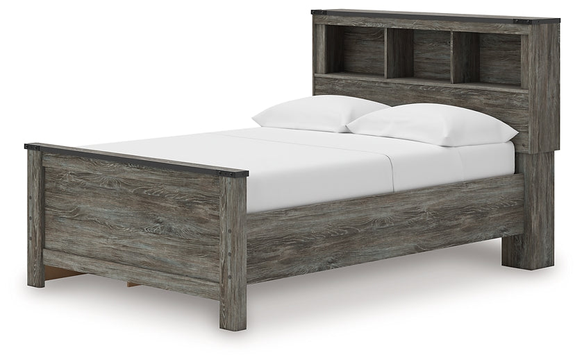 Frandern Bookcase Panel Bed With Storage