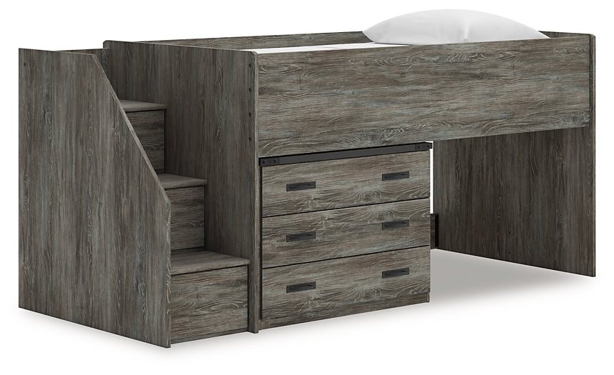 Frandern Loft Bed With Drawer Storage