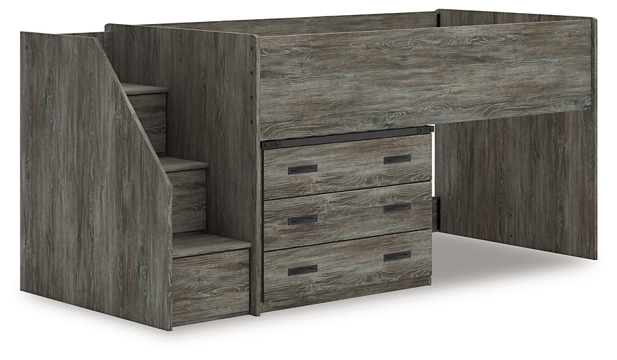 Frandern Loft Bed With Drawer Storage
