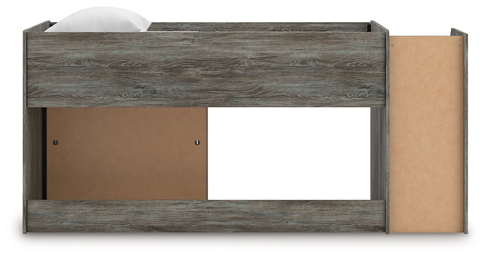 Frandern Loft Bed With Bookcase Storage