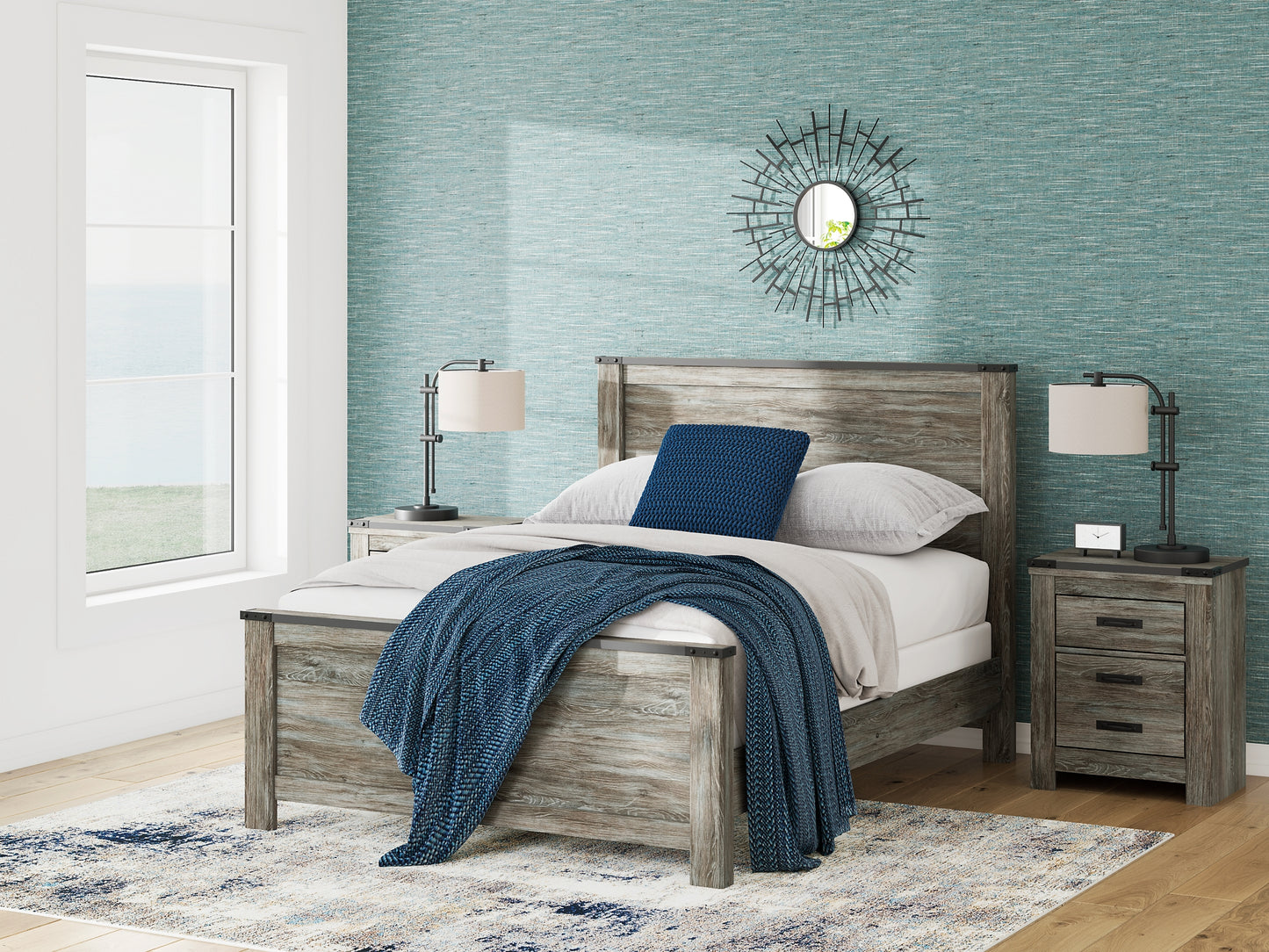 Frandern Panel Bed