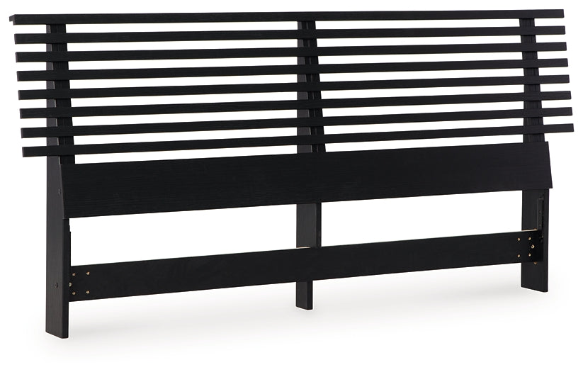 Danziar Panel Headboard With Mirrored Dresser, Chest And Nightstand