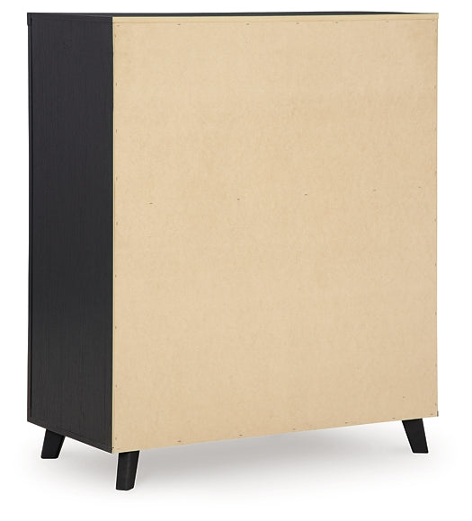 Danziar Panel Headboard With Mirrored Dresser, Chest And Nightstand