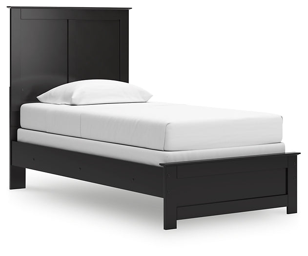 Panel Bed With Mirrored Dresser And Chest