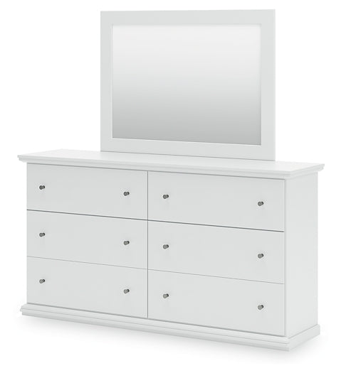 Bostwick Shoals Panel Bed With Mirrored Dresser And Nightstand