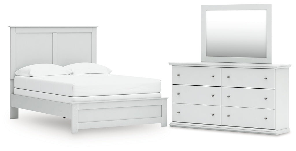 Bostwick Shoals Panel Bed With Mirrored Dresser
