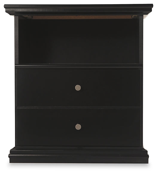 Panel Bed With Mirrored Dresser, Chest And Nightstand