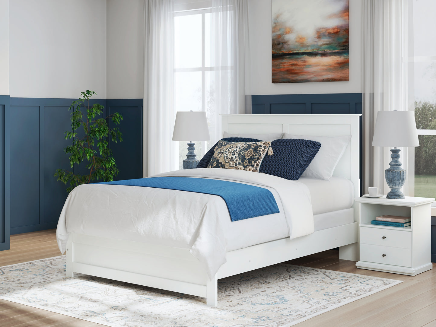 Bostwick Shoals Panel Bed With Mirrored Dresser