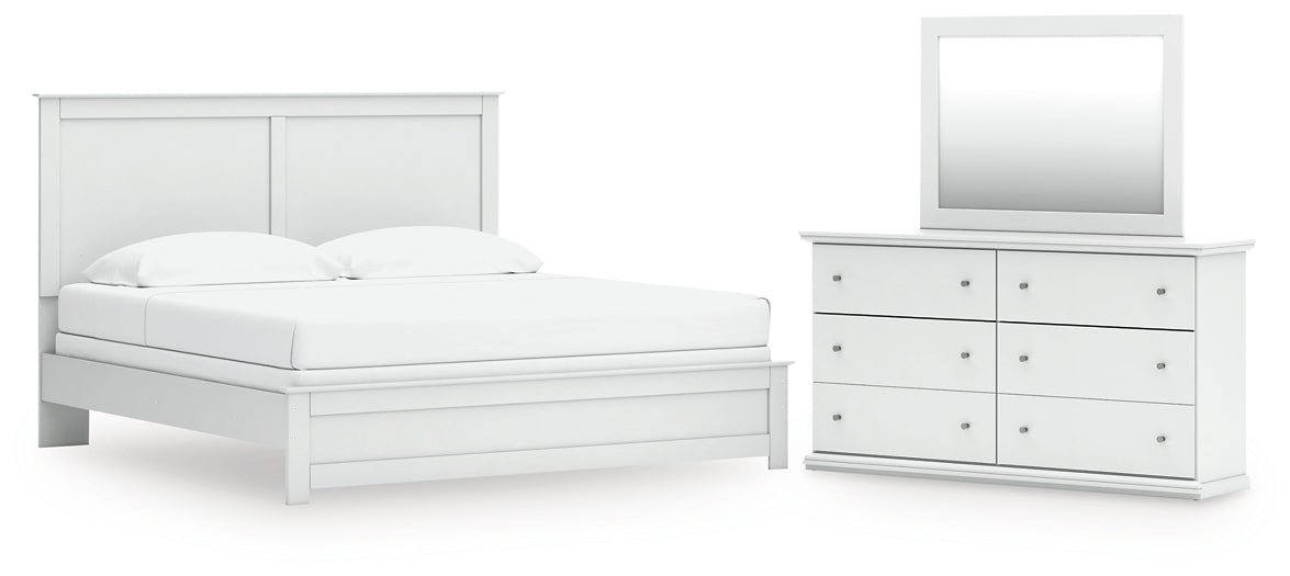 Bostwick Shoals Panel Bed With Mirrored Dresser