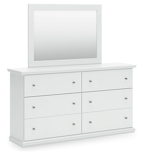 Bostwick Shoals Panel Bed With Mirrored Dresser And Nightstand