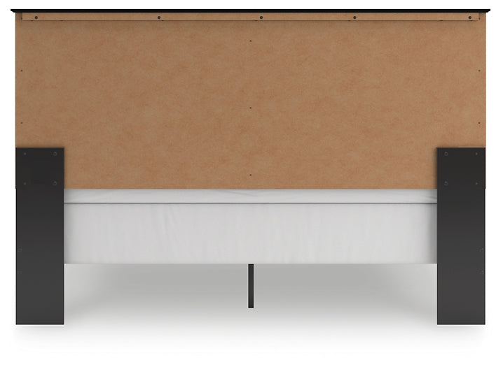 Panel Bed With Mirrored Dresser, Chest And Nightstand
