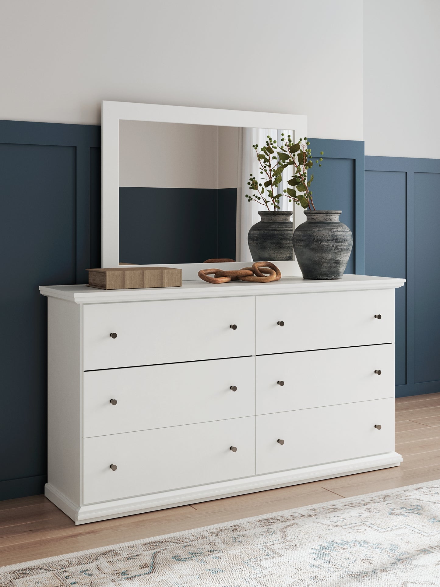 Bostwick Shoals Panel Bed With Mirrored Dresser, Chest And Nightstand