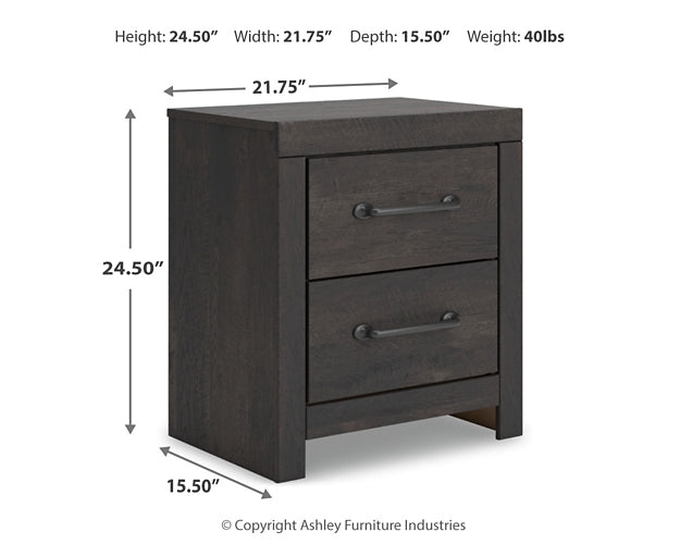 Hollivern Panel Bed With Mirrored Dresser, Chest And Nightstand