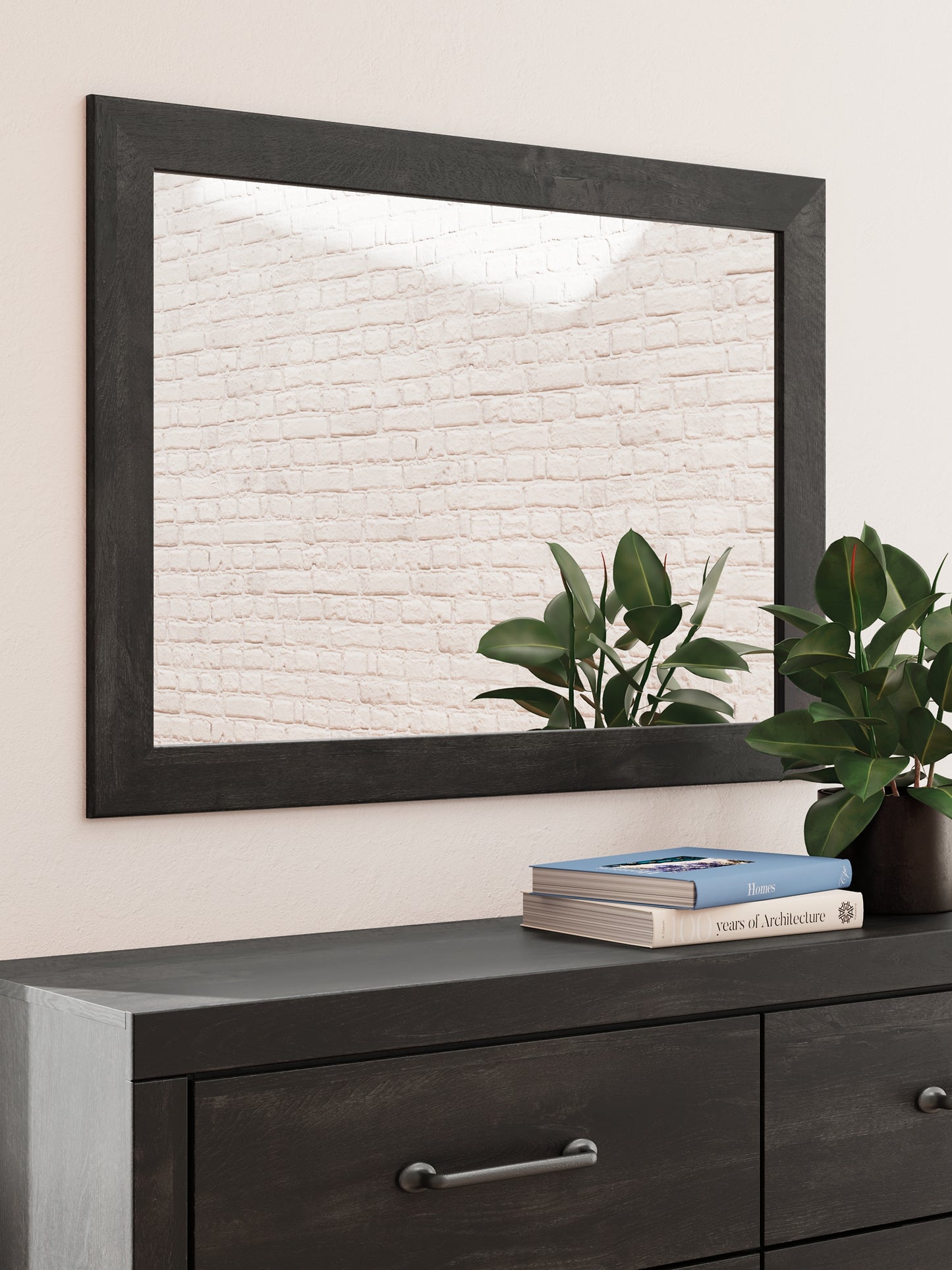 Hollivern Panel Bed With Mirrored Dresser, Chest And Nightstand