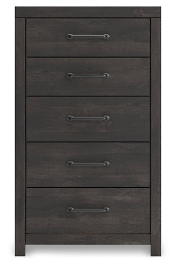 Hollivern Panel Bed With Storage With Mirrored Dresser, Chest And Nightstand
