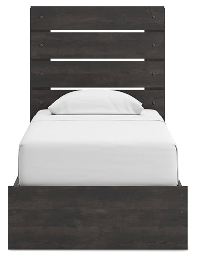 Hollivern Panel Bed With Storage With Mirrored Dresser, Chest And Nightstand