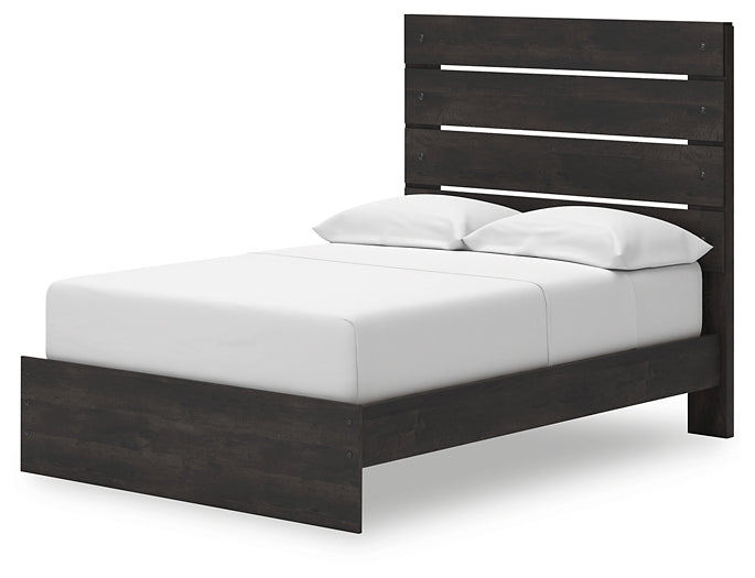 Hollivern Panel Bed With Storage With Mirrored Dresser And Chest