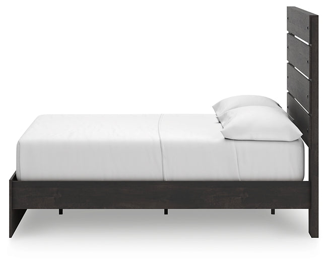 Hollivern Panel Bed With Storage With Mirrored Dresser And Chest