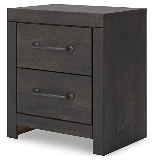 Hollivern Panel Bed With Storage With Mirrored Dresser And Nightstand