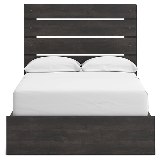 Hollivern Panel Bed With Storage With Mirrored Dresser