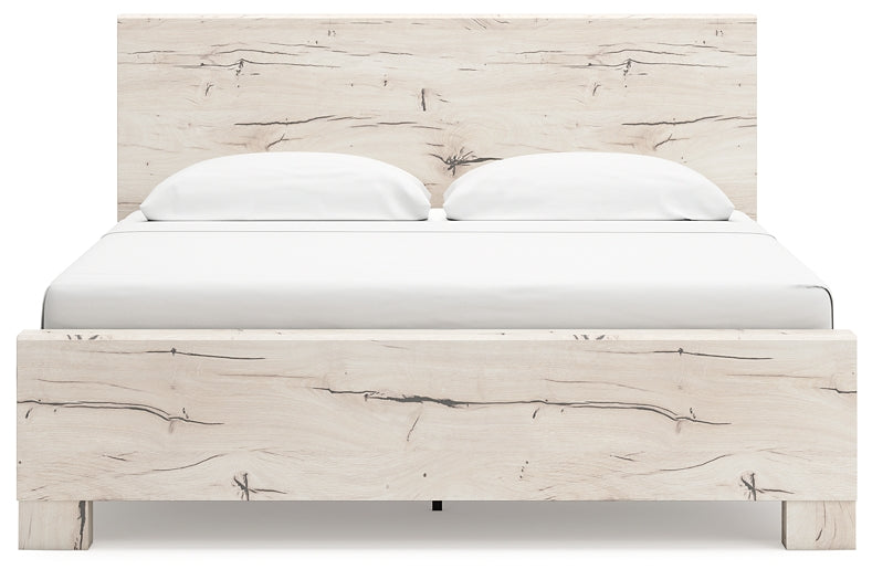 Panel Bed With Mirrored Dresser, Chest And Nightstand