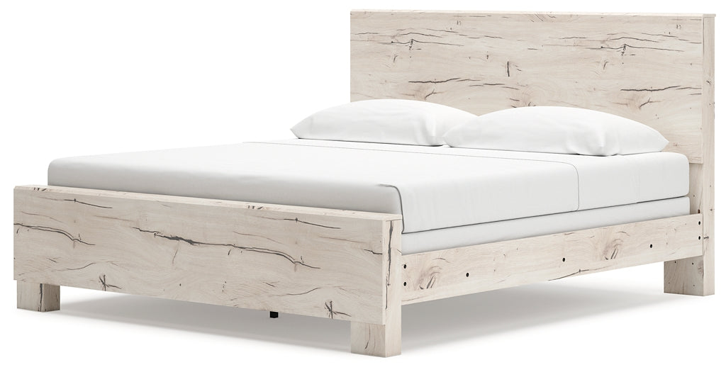 Panel Bed With Mirrored Dresser, Chest And Nightstand