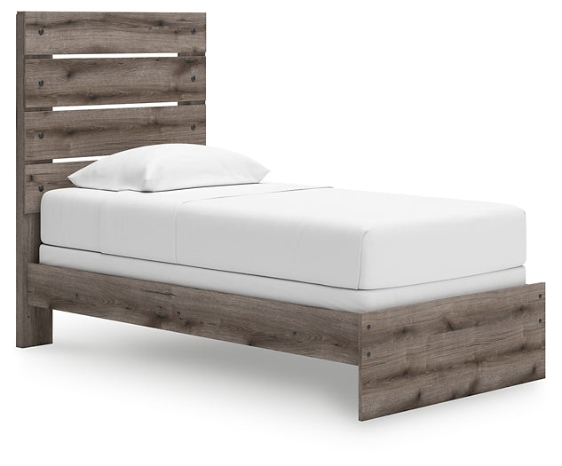 Graystorm Panel Bed With Mirrored Dresser, Chest And Nightstand