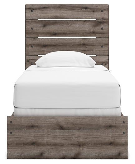 Graystorm Panel Bed With Mirrored Dresser, Chest And Nightstand