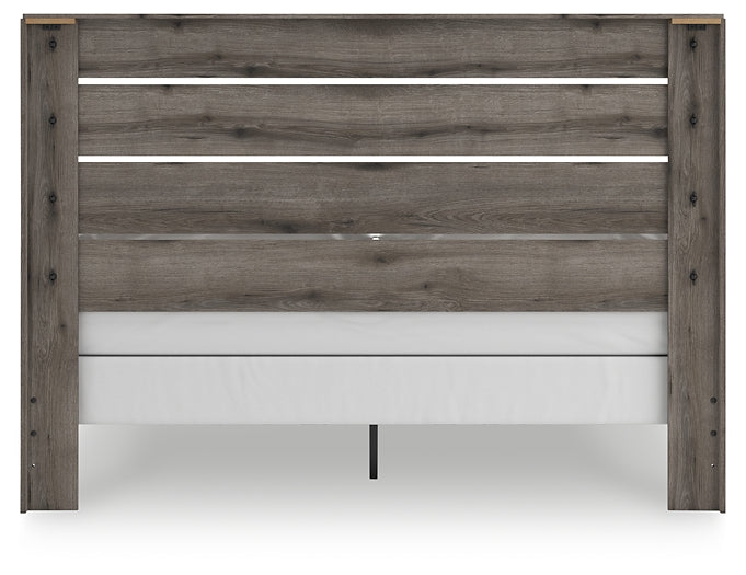 Graystorm Panel Bed With Mirrored Dresser