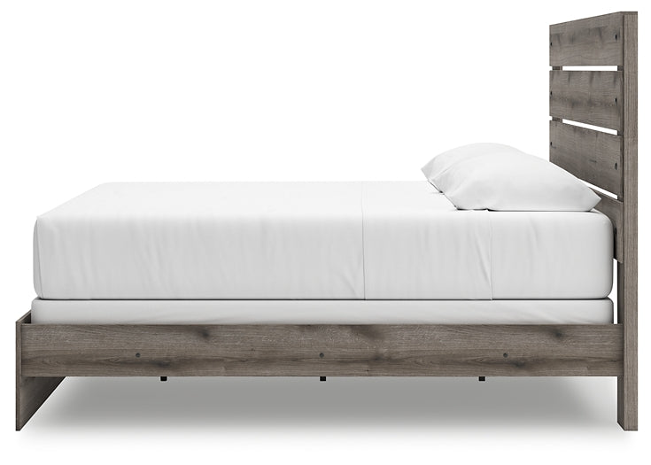 Graystorm Panel Bed With Mirrored Dresser