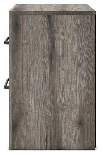 Graystorm Panel Bed With Mirrored Dresser And Nightstand